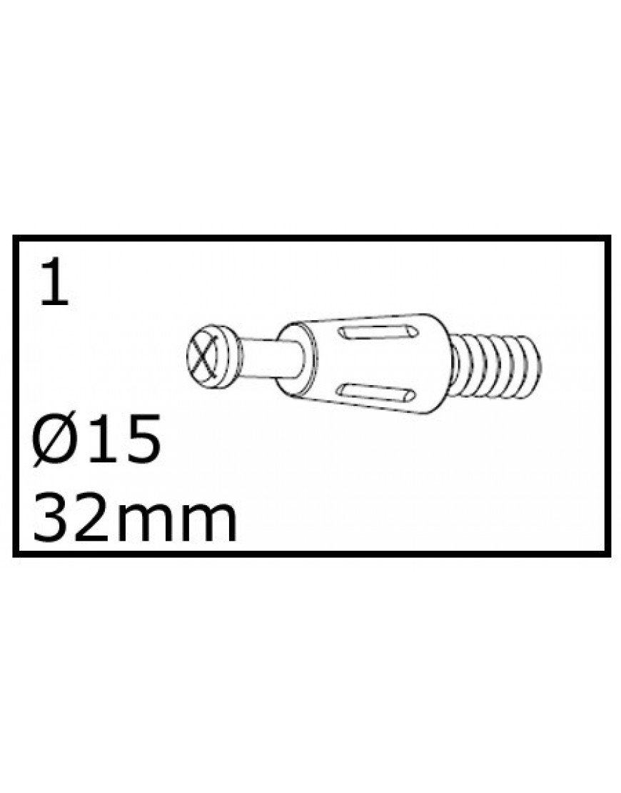 MINIFIX VERBINDINGSBOUT 32mm
