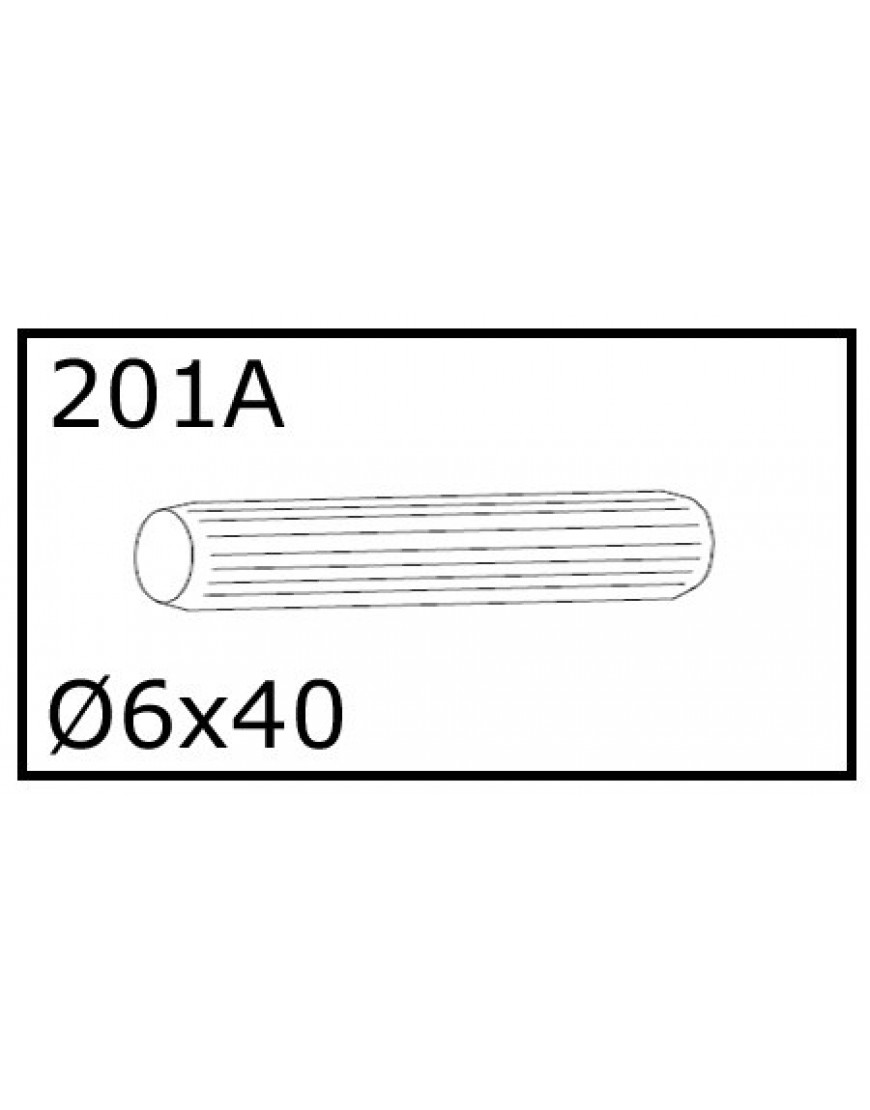 HOUTEN DEUVEL 6x40mm