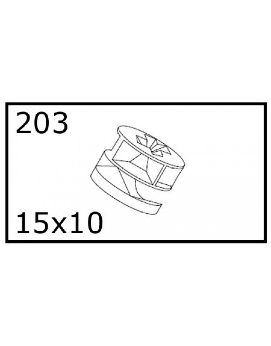 MINIFIX MOER 15x10mm