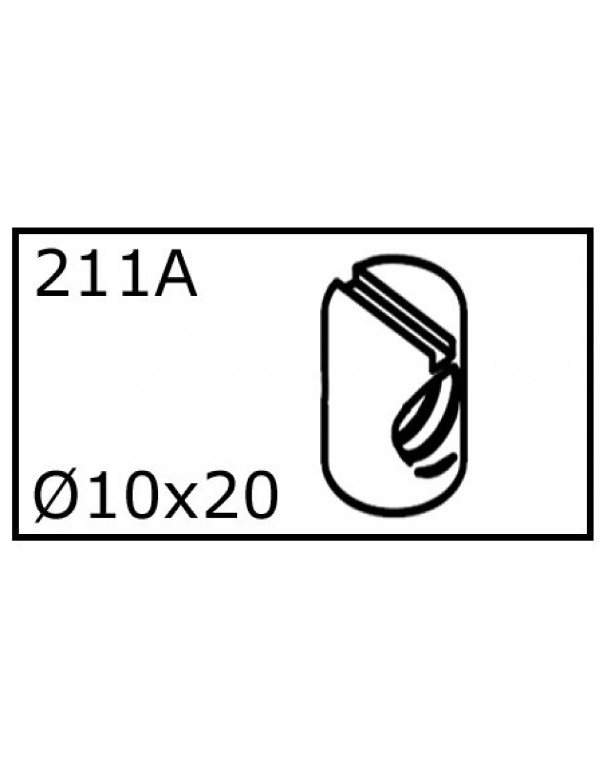 CILINDRISCHE MOER 10x20mm