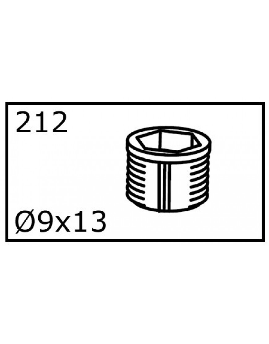 PLUG METAAL 9x13mm