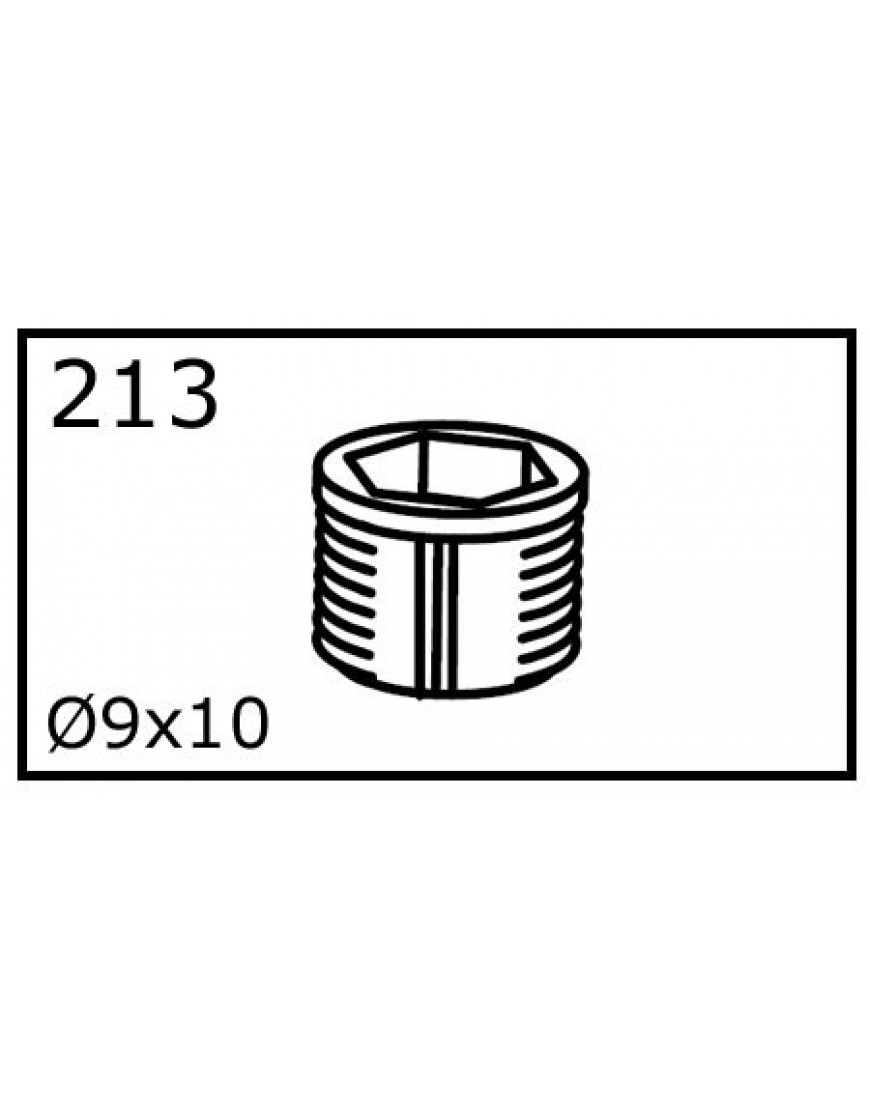 PLUG METAAL 9x10mm