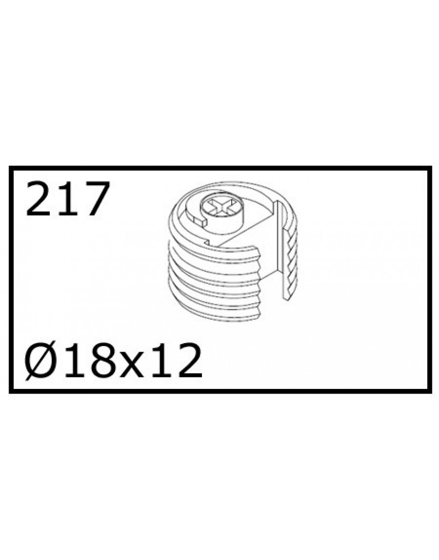 PLASTIC DOP WAAR SCHAPPENDRAGER INVALT 18x12mm