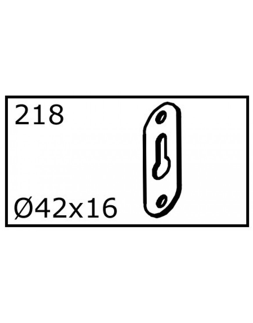 OPHANG PLAATJE 42x16mm