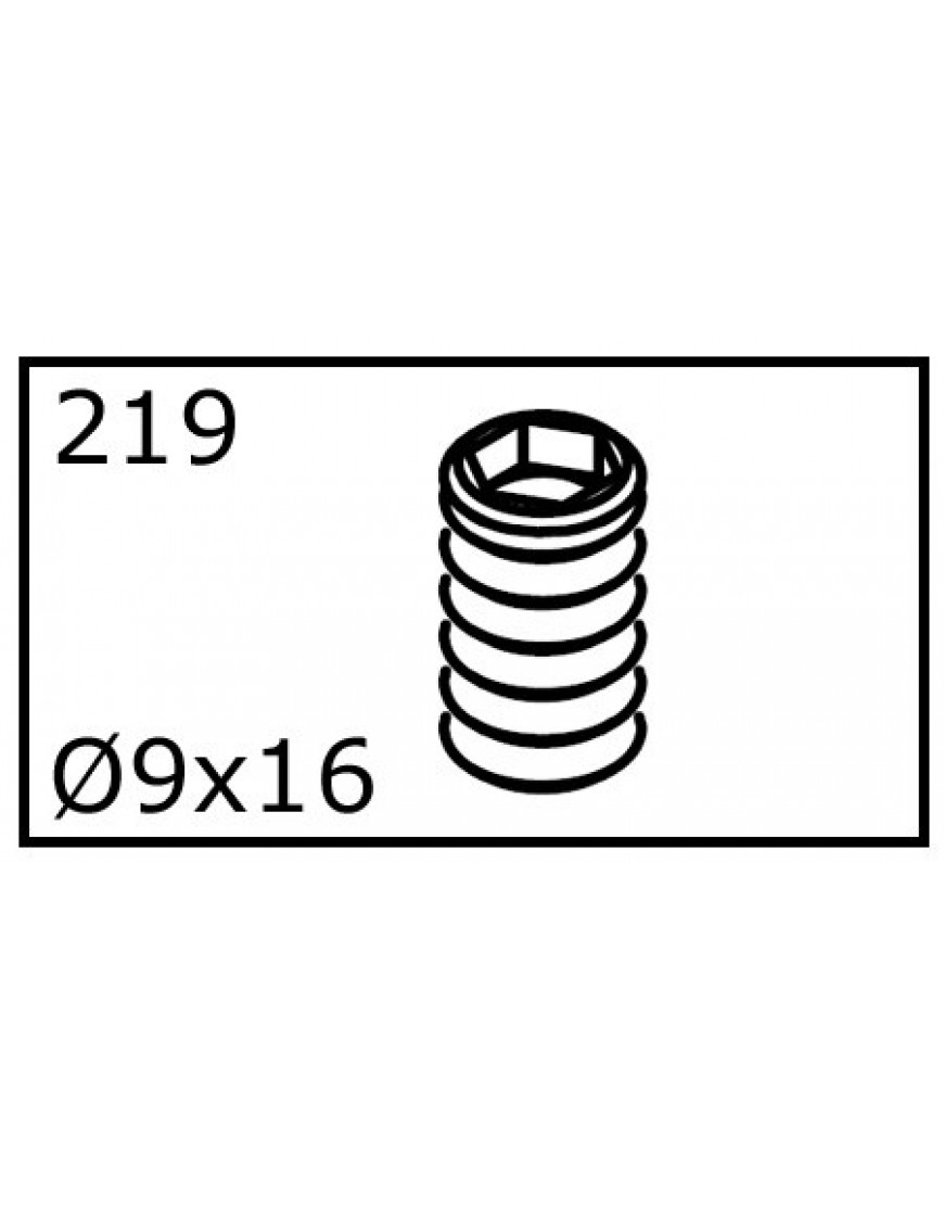 PLUG METAAL 9x16mm