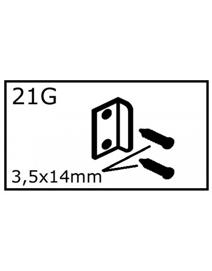 DEURSTOP + 2x SCHROEF 3,5x14mm
