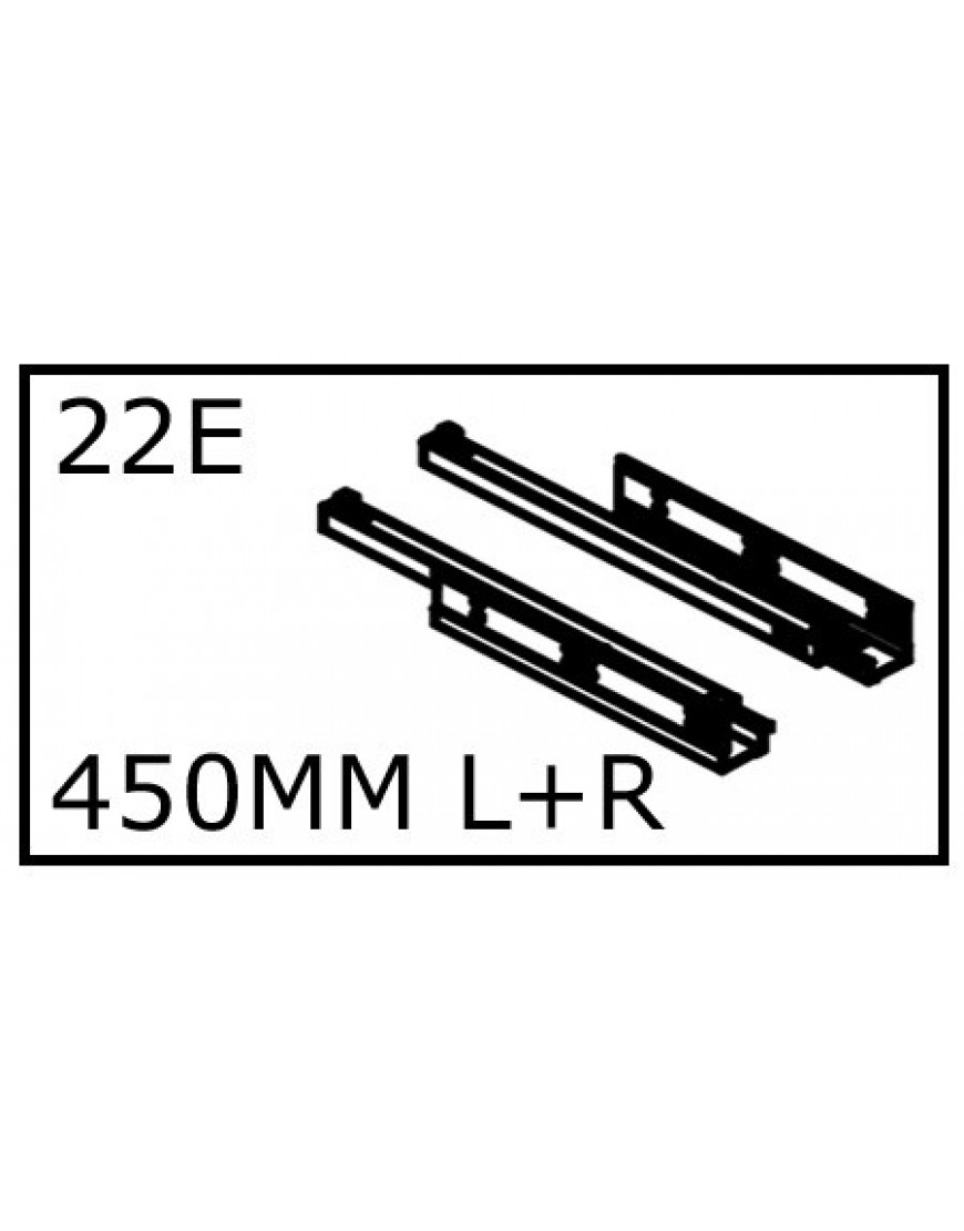 LADEGELEIDER 450mm SOFT CLOSING NR. 22E
