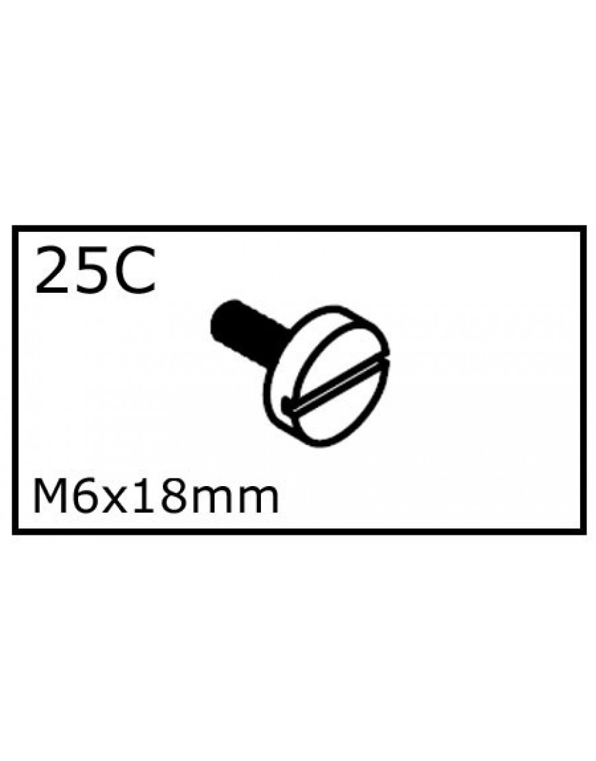 AFSTELSCHROEF VOOR POOT M6x18mm