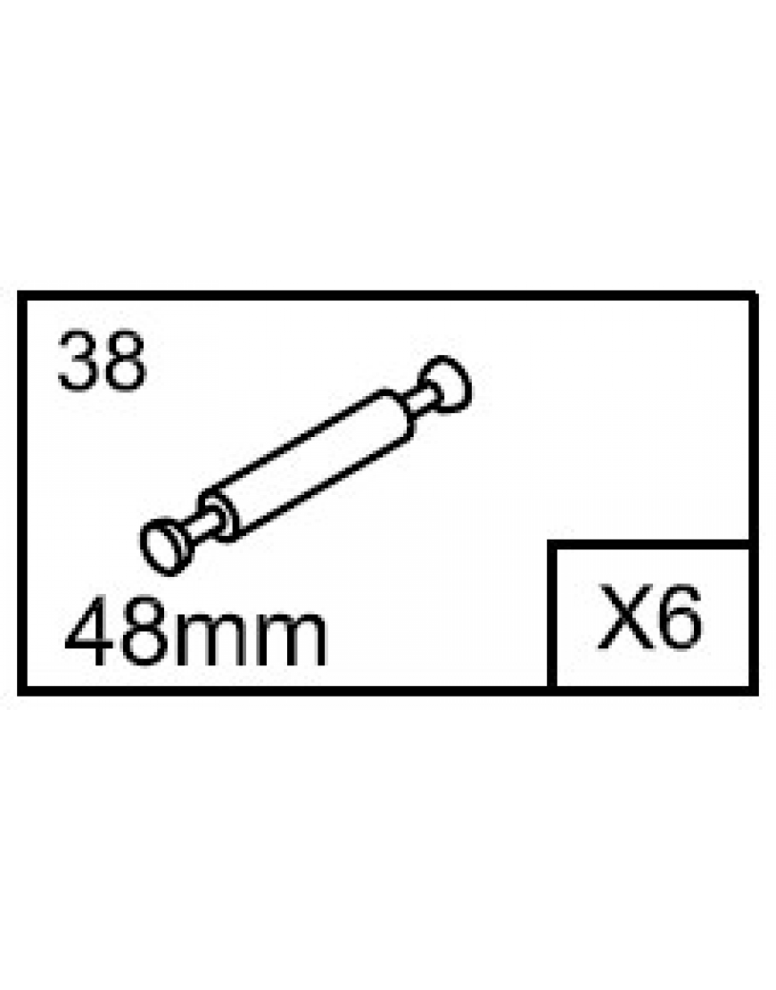 DUBBELE BOUT MINIFIX 48mm