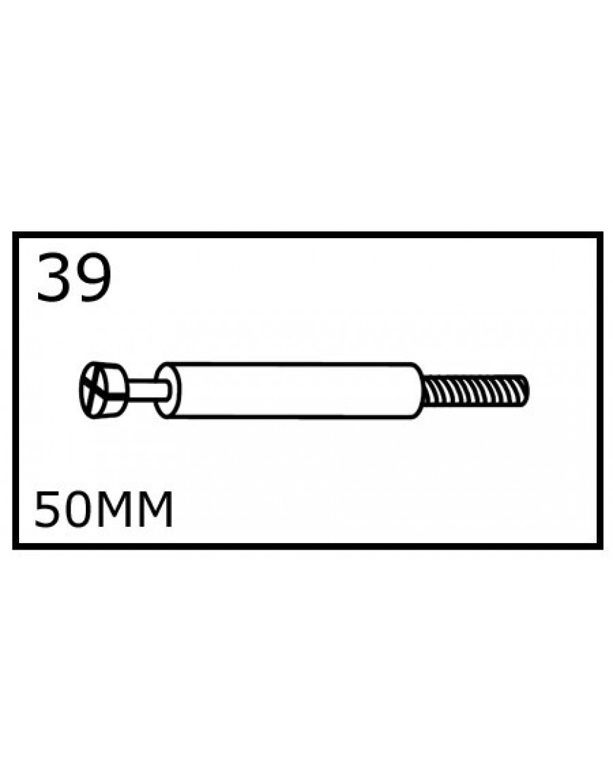 MINIFIX VERBINDINGSBOUT 50mm