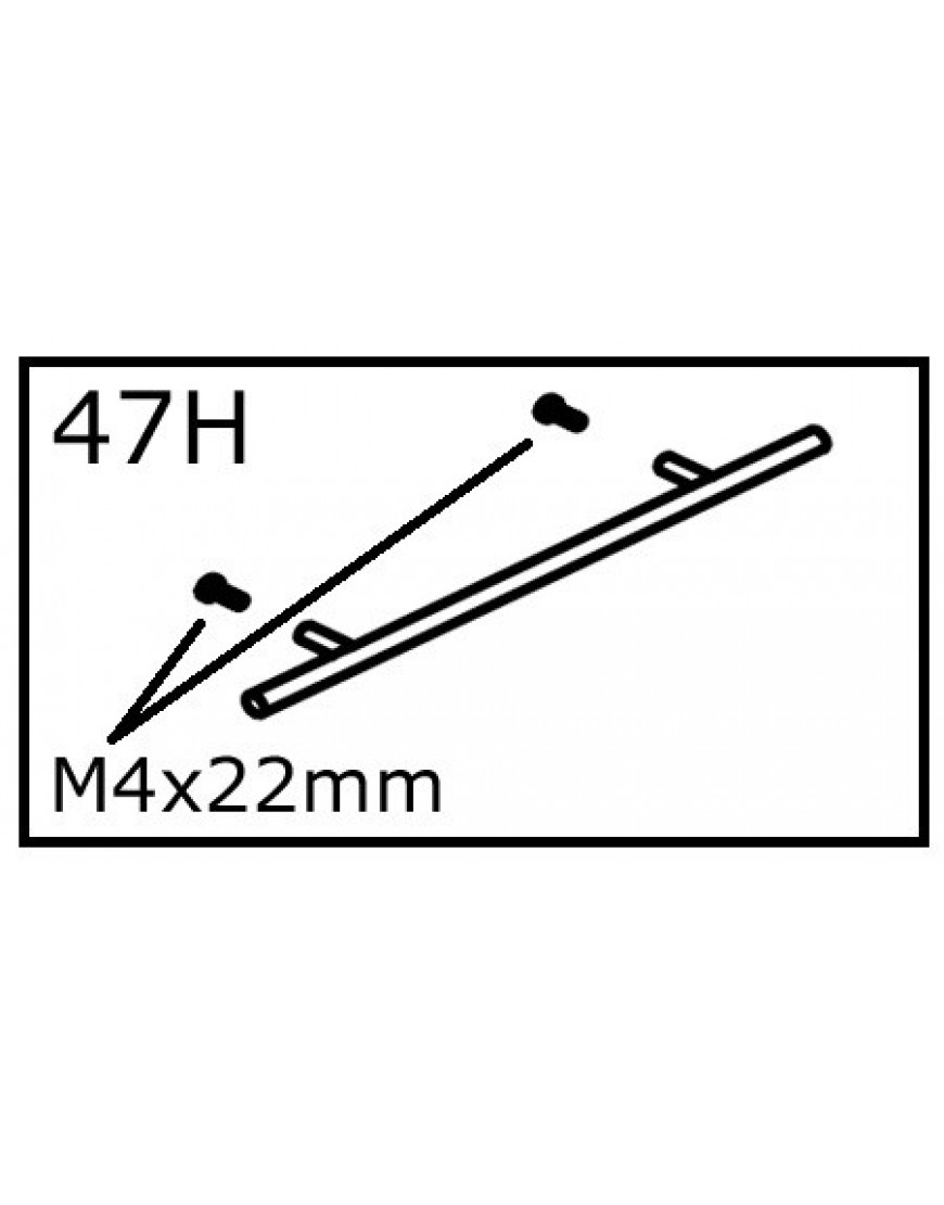 HANDVAT 47H + 2x BOUT M4x22mm