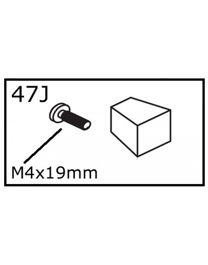 HANDVAT + BOUT M4x19mm