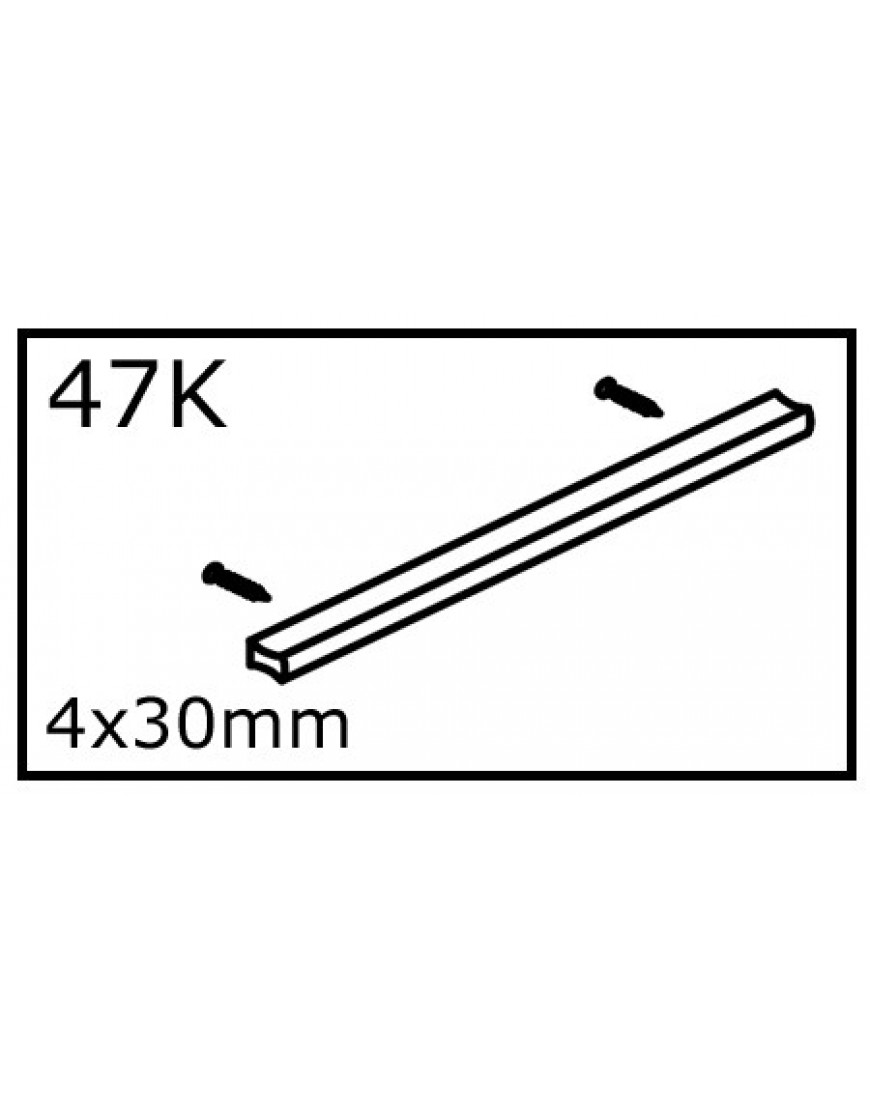 HANDVAT ZWART INCL. SCHROEVEN