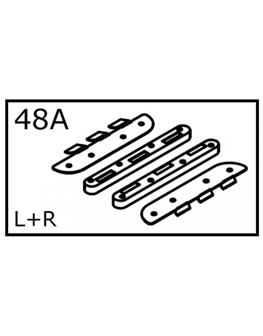 BEDHAAK 90x200 1x LINKS 1x RECHTS