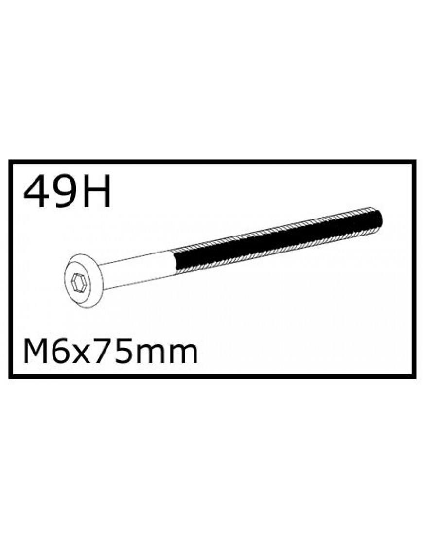 BOUT M6x75mm
