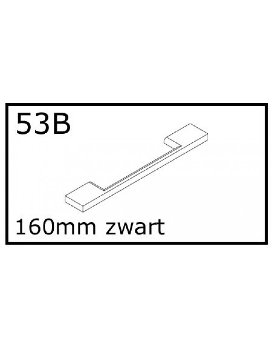 HANDVAT ZWART 160MM